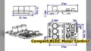 Placa controladora de motor BLDC sem sensor JYQD V9 20B